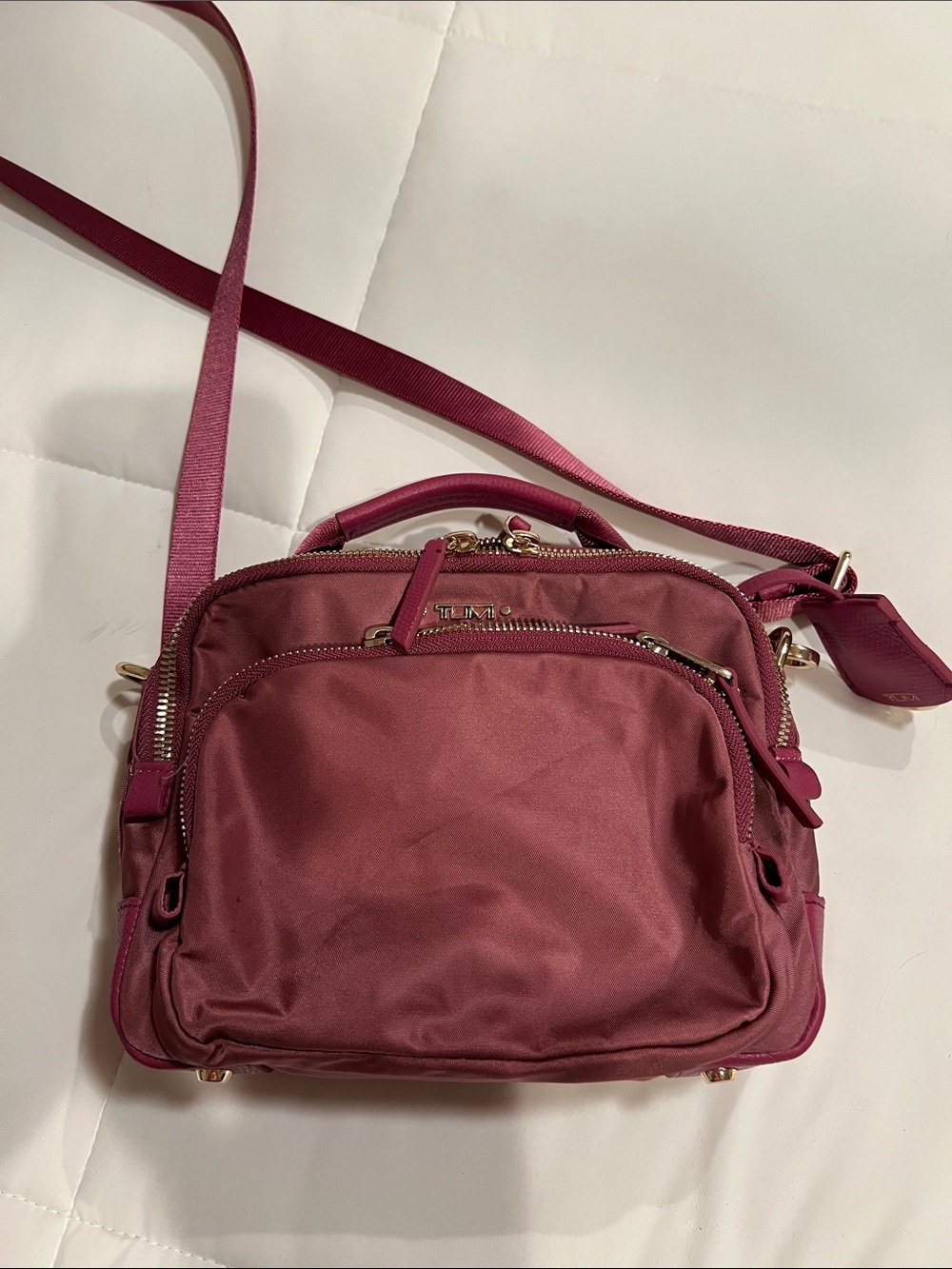Tumi Women's Teghan Crossbody Bag in Plum Pink